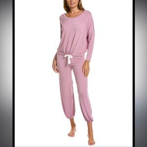 Hale Bob 2pc Slouchy‎ pajama pants set in the color pink Sz Large